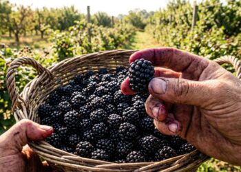 Como podar o pé de amora para obter mais frutos retirando os galhos que já produziram no ano anterior