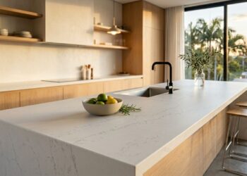 Adeus à pia de granito escuro e manchado: a nova tendência de pedras que vai dominar as cozinhas em 2026