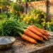 As cenouras germinam como fermento: ao plantá-las no buraco, adicione uma colher de sopa de cinza de lenha para adoçar a terra