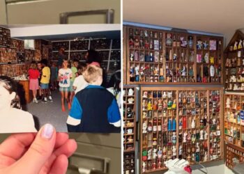 Minha mãe coleciona miniaturas há 50 anos. Elas tomaram conta do nosso porão de 90m²
