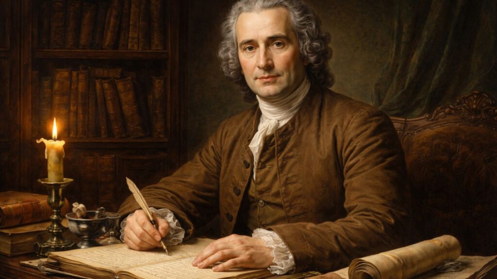 Jean-Jacques Rousseau, teórico do contrato social e crítico da sociedade: “O homem nasce livre, mas por toda parte está acorrentado”