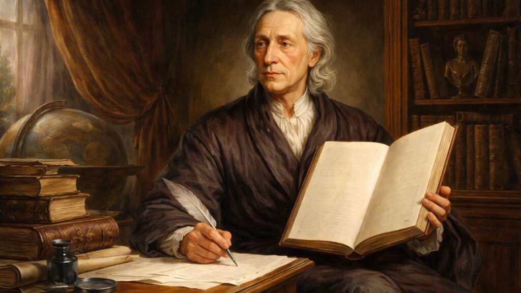 John Locke, teórico do empirismo e do liberalismo político: “A mente é uma tábula rasa”
