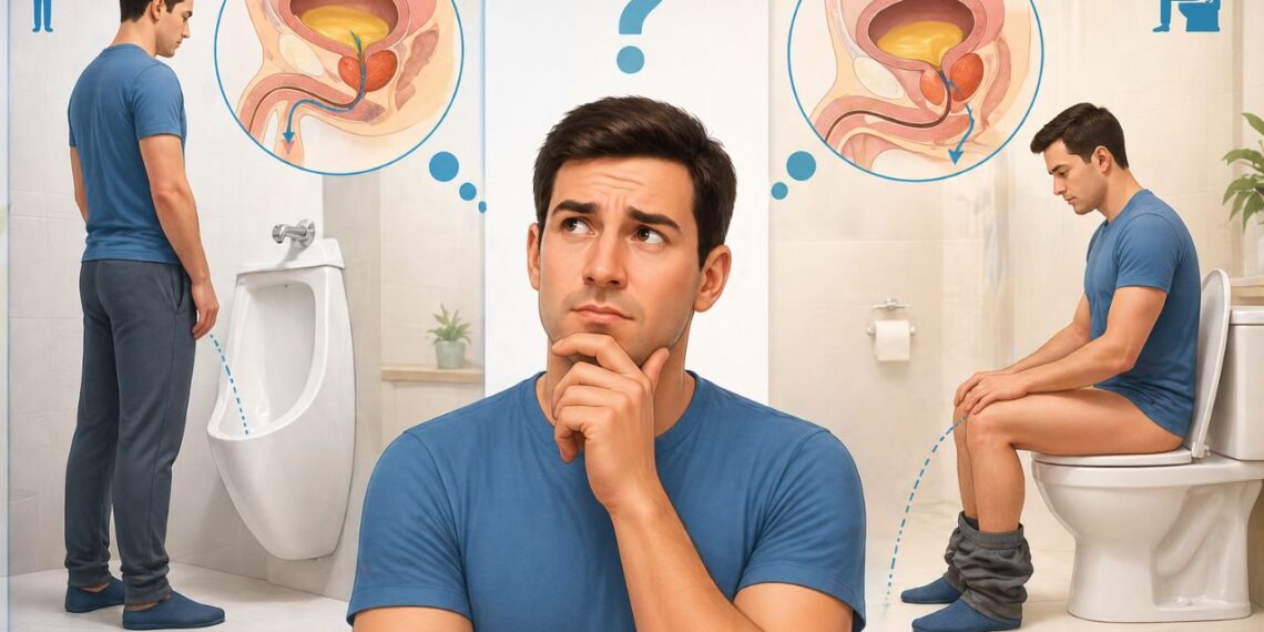 Urinar em pé ou sentado: o que a urologia recomenda e quando a posição faz diferença
