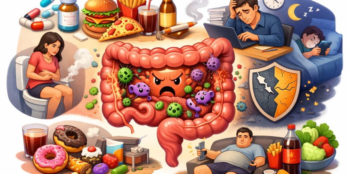 Intestino preguiçoso, hábitos comuns que destroem sua flora intestinal e comprometem sua imunidade