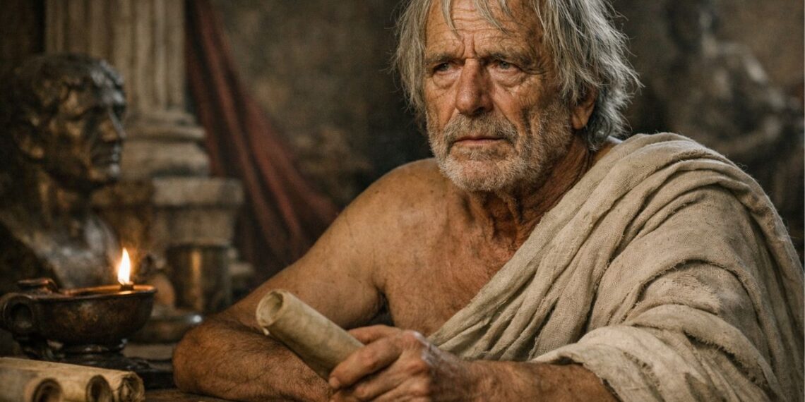Frase do dia do Estoicismo: "Viver é o menor dos bens; a maioria dos homens existe, poucos vivem"; o contraste de Sêneca entre existência e vida plena