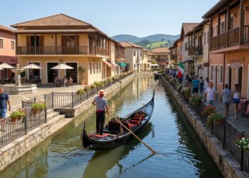 Uma das 4 cidades fora da Itália com gôndola oficial de Veneza: a vila catarinense onde 95% dos moradores são descendentes de italianos