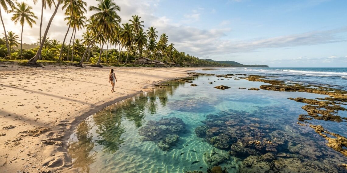 Com 40 km de praias quase desertas e piscinas naturais escondidas a 270 km da capital