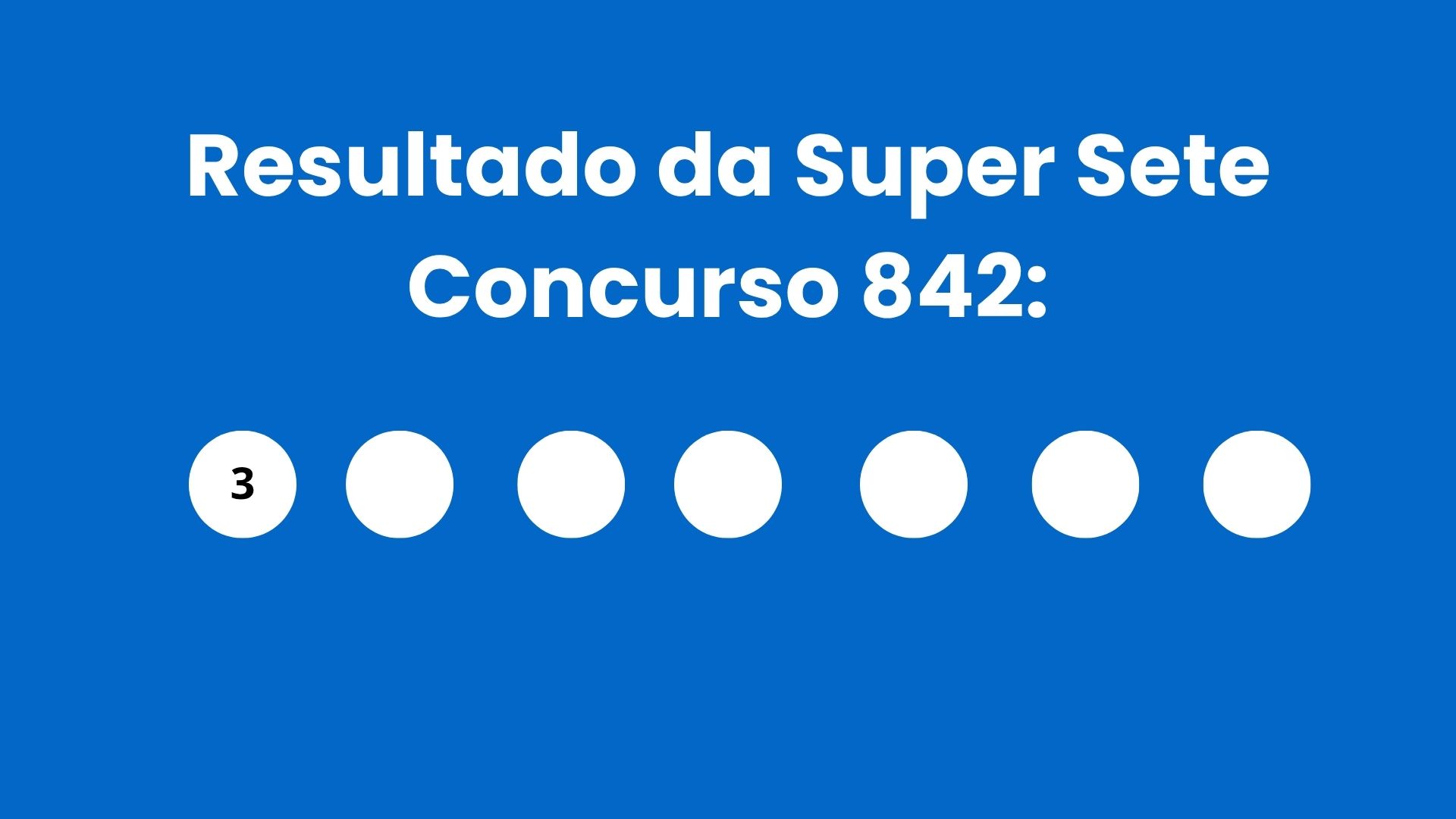 Resultado da Super Sete: veja números e ganhadores do concurso 842 (segunda, 04/05) e como resgatar