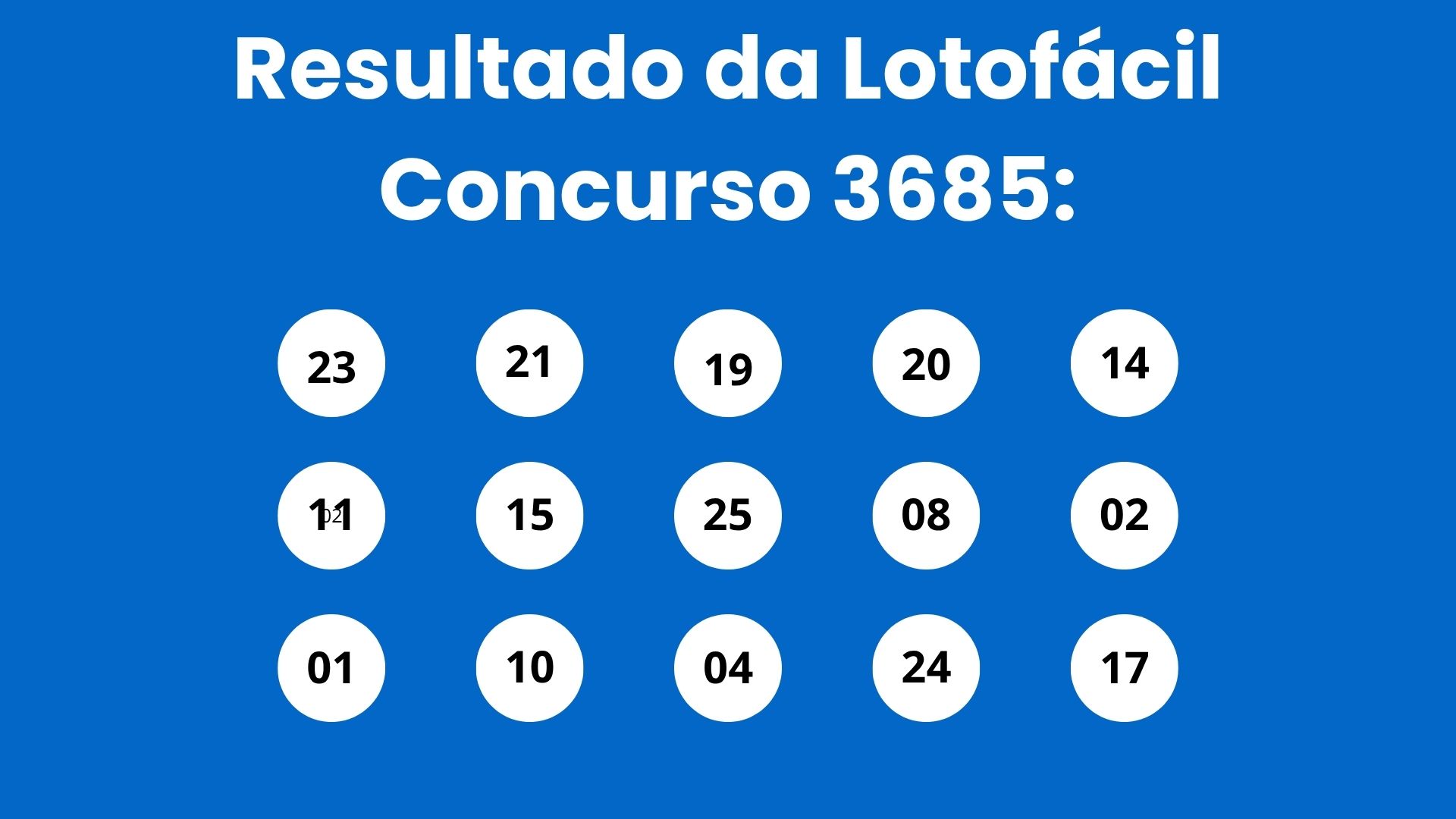 Resultado da Lotofácil: veja números e ganhadores do concurso 3685 (quinta,14/05) e como resgatar