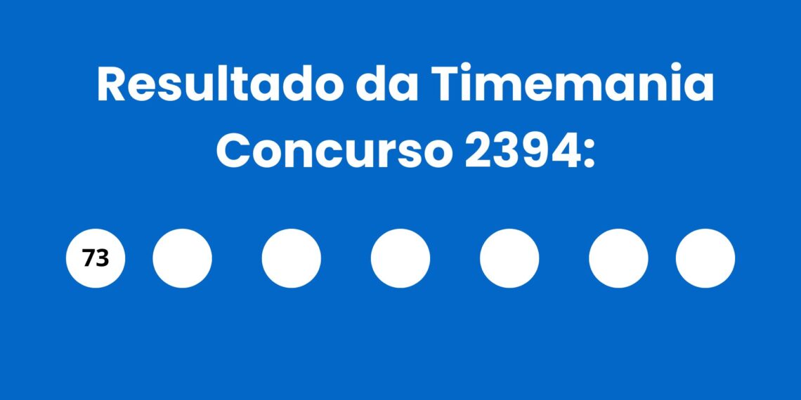 Resultado da Timemania: veja números e ganhadores do concurso 2394 (quinta,21/05) e como resgatar