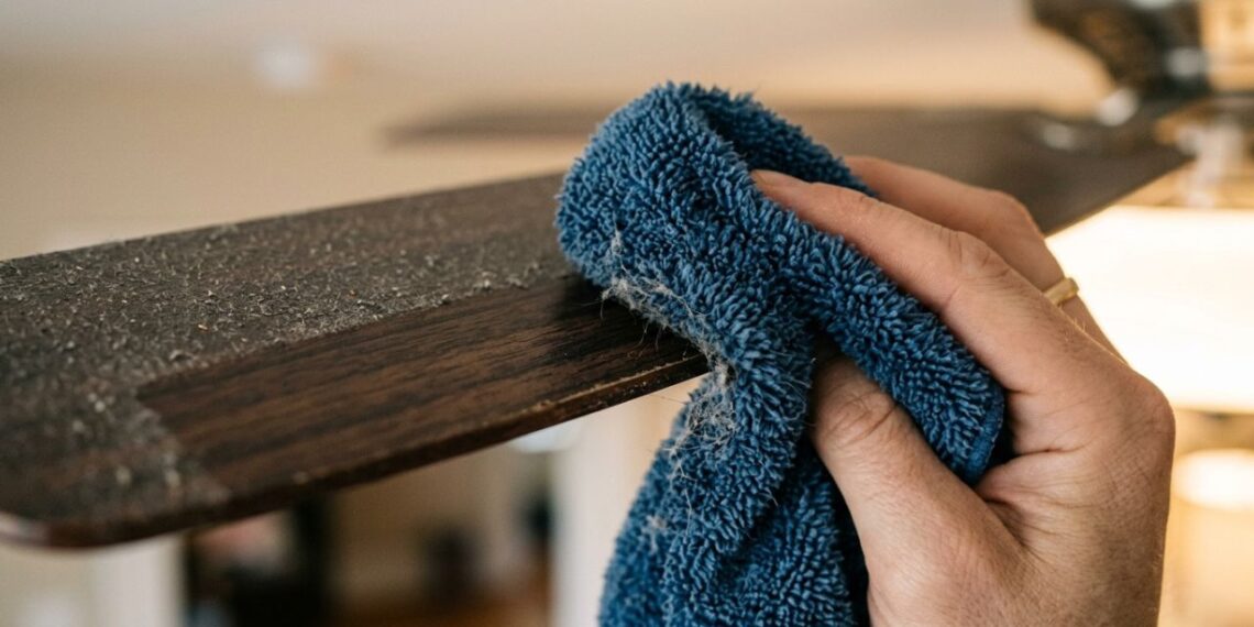 Como limpar as pás do ventilador de teto sem espalhar poeira sobre os móveis da sala: veja como deixá-lo impecável usando uma fronha de travesseiro velha