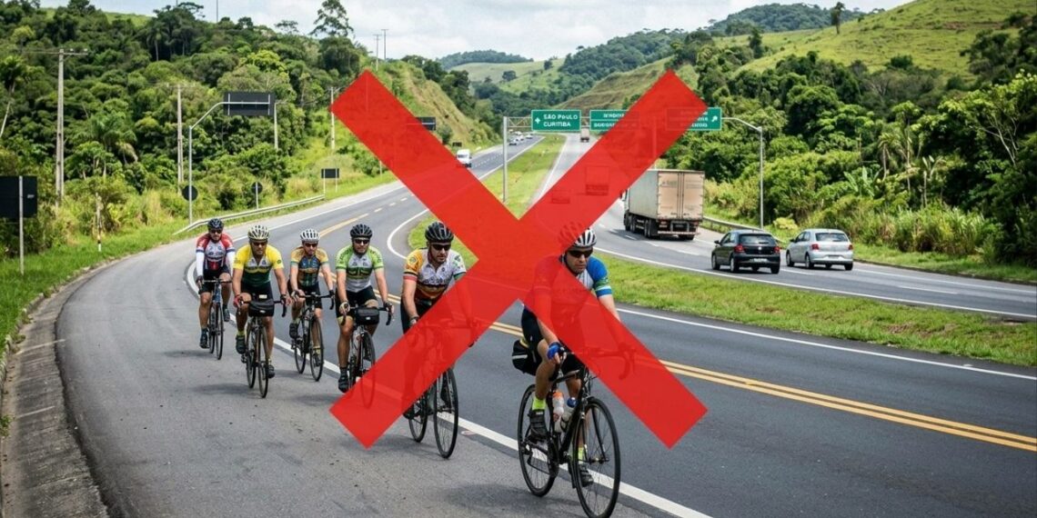 Adeus aos ciclistas nos acostamentos das estradas após a nova lei de trânsito