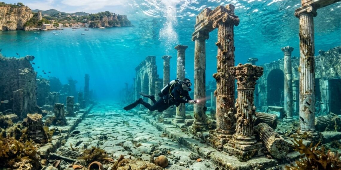 Arqueólogos descobrem cidade submersa com mais de 3 mil anos