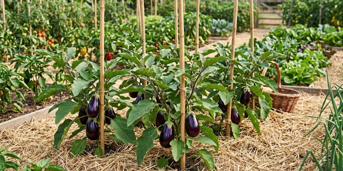 A berinjela gosta de calor, mas é melhor não plantá-la perto deste grão: onde plantá-la na horta e como colher frutos maiores