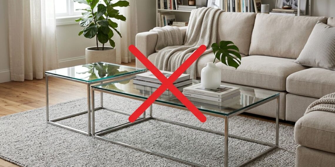 Adeus às mesinhas de centro de vidro frágil: a tendência minimalista para renovar a sala usando blocos de madeira rústica