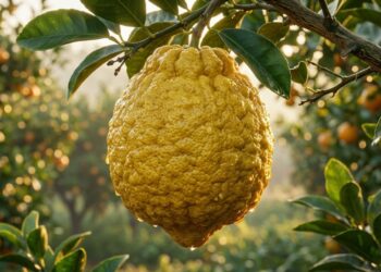 A fruta cítrica gigante de polpa branca que marcou os doces em calda da infância e pode ser cultivada no pomar exalando um perfume espetacular durante a floração