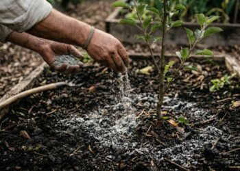 A mistura caseira de cinzas de madeira que corrige a acidez do solo e ajuda as frutíferas a produzirem melhor