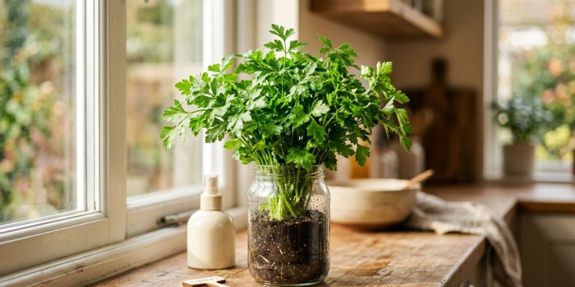 Como plantar salsa em potes reciclados reaproveitando as raízes que muita gente jogaria no lixo