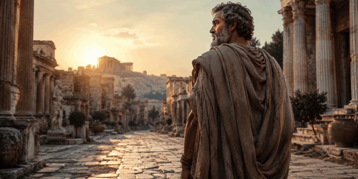 Epicteto, filósofo estoico que ex-escravo escravo e se tornou mestre de imperadores: “Não são as coisas que nos perturbam, mas o que pensamos sobre elas”