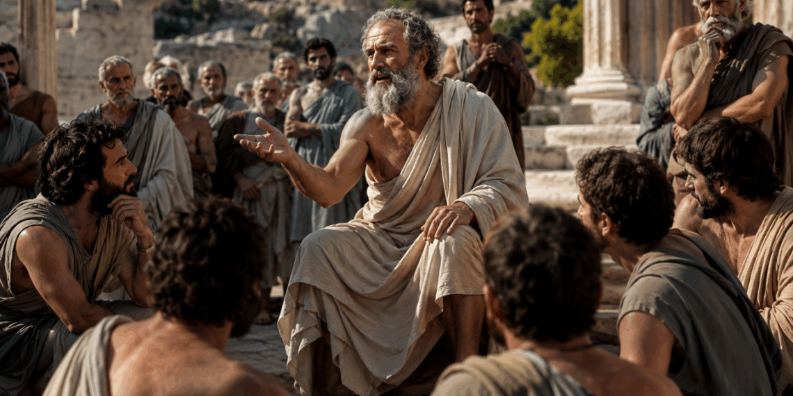 Sócrates, filósofo grego e estudioso ética: “Não devemos pensar que o mais importante é viver, mas sim viver de forma coerente”