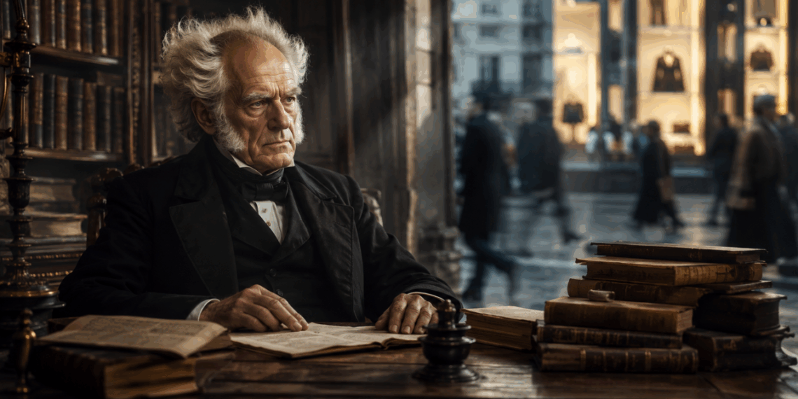 Arthur Schopenhauer, o filósofo alemão conhecido pelo pessimismo: “A riqueza é como a água do mar: quanto mais bebemos, mais sede temos”.