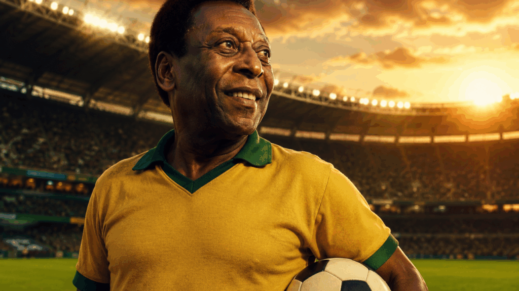 Frase do dia de Pelé, futebolista lendário brasileiro: "O sucesso é nada sem dedicação"