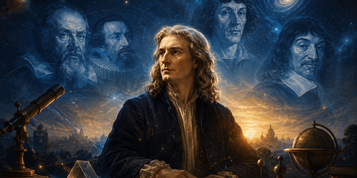 Isaac Newton, pai da física clássica e matemático genial: “Se vi mais longe foi por estar sobre ombros de gigantes.”
