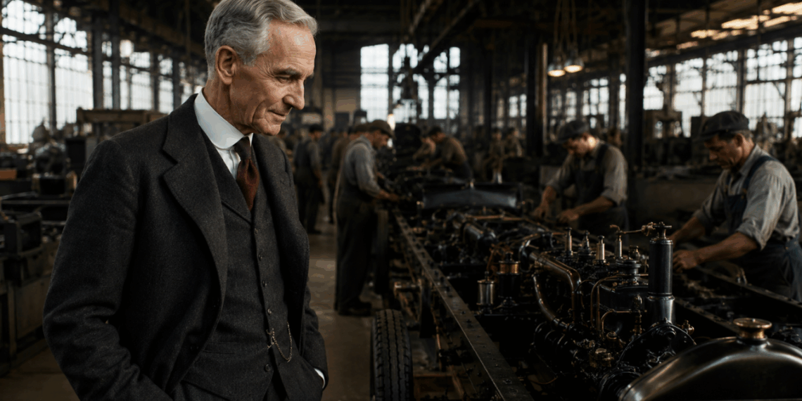 Henry Ford, pioneiro da indústria automotiva e empresário inovador: “Pensar é o trabalho mais difícil que existe.”