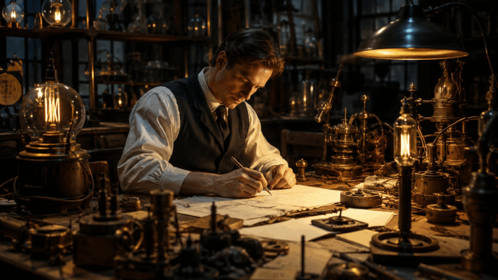 Thomas Edison, criador incansável e empresário tecnológico: “Gênio é um por cento inspiração e noventa e nove por cento transpiração.”