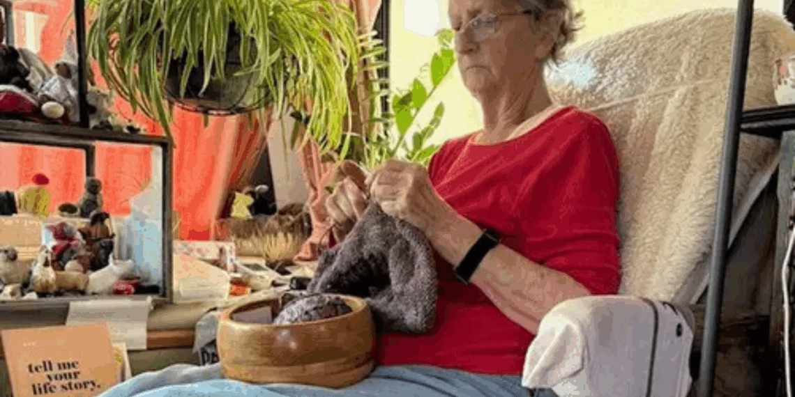 Vivo em uma pequena casa móvel aos 81 anos; tenho tudo o que preciso