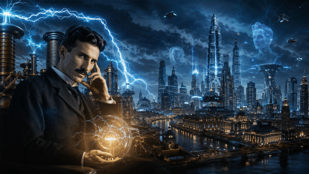 Nikola Tesla, gênio da eletricidade e visionário científico: “O presente é deles, mas o futuro pelo qual eu trabalhei é meu.”