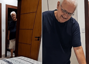 Após perder poodle de 14 anos, homem reage assim ao ganhar filhote parecido