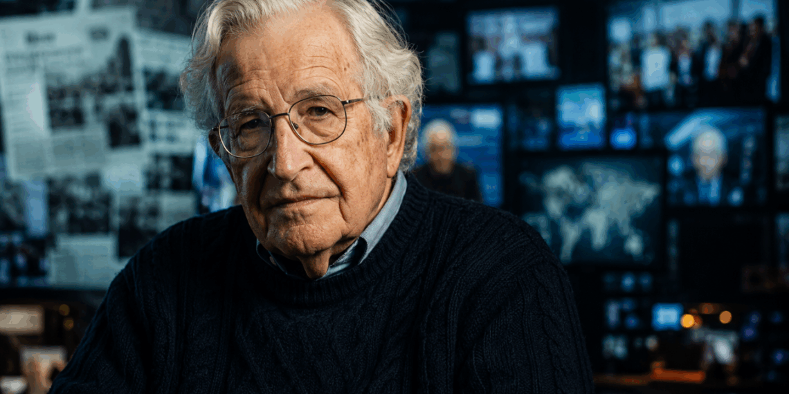 Noam Chomsky, crítico da mídia e defensor da liberdade de expressão: “Se não acreditamos na liberdade de expressão para as pessoas que desprezamos, não acreditamos nela de modo algum.”