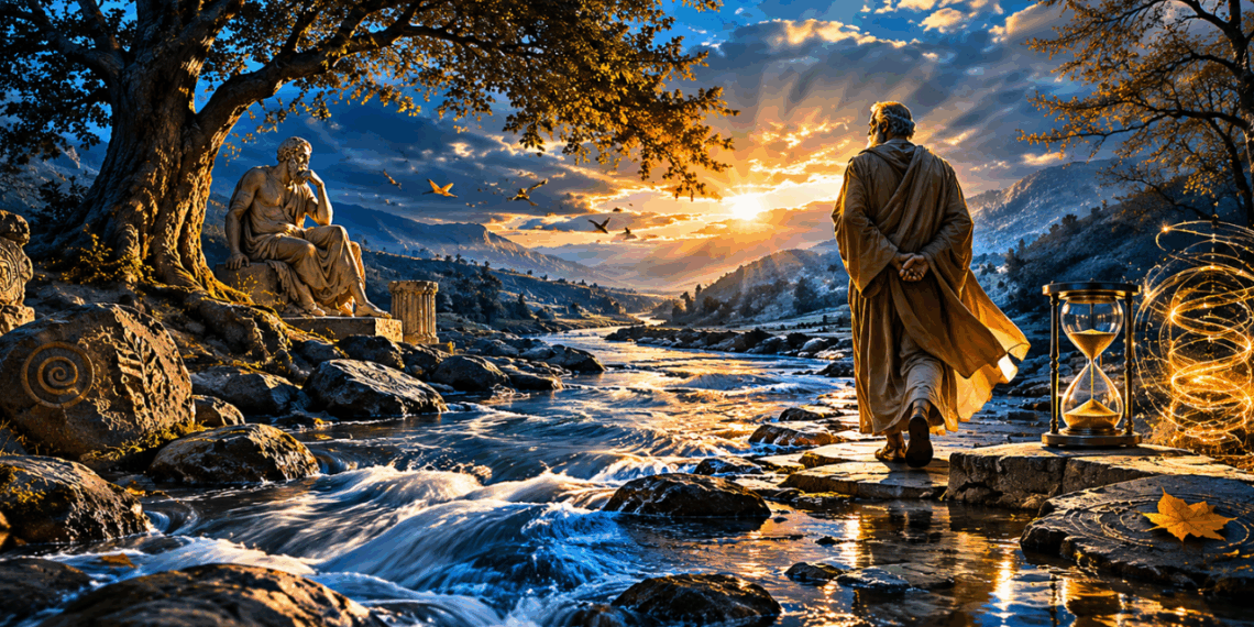 Heraclitus, filósofo da mudança e do fluxo constante: “Nada é permanente, exceto a mudança.”