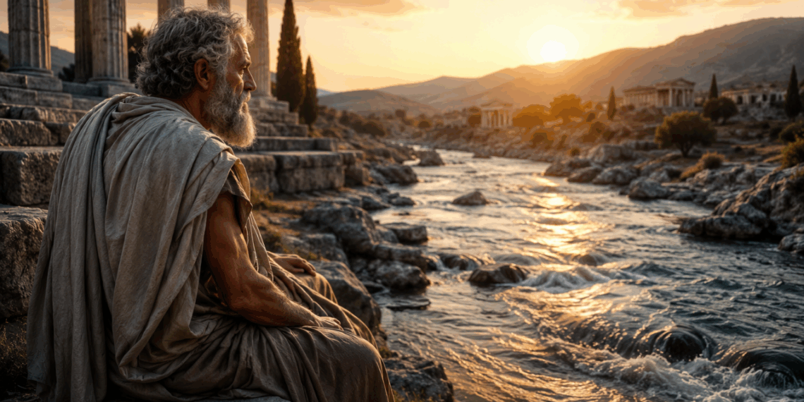 Heraclitus, filósofo da mudança e do fluxo constante: “Nada é permanente, exceto a mudança.”