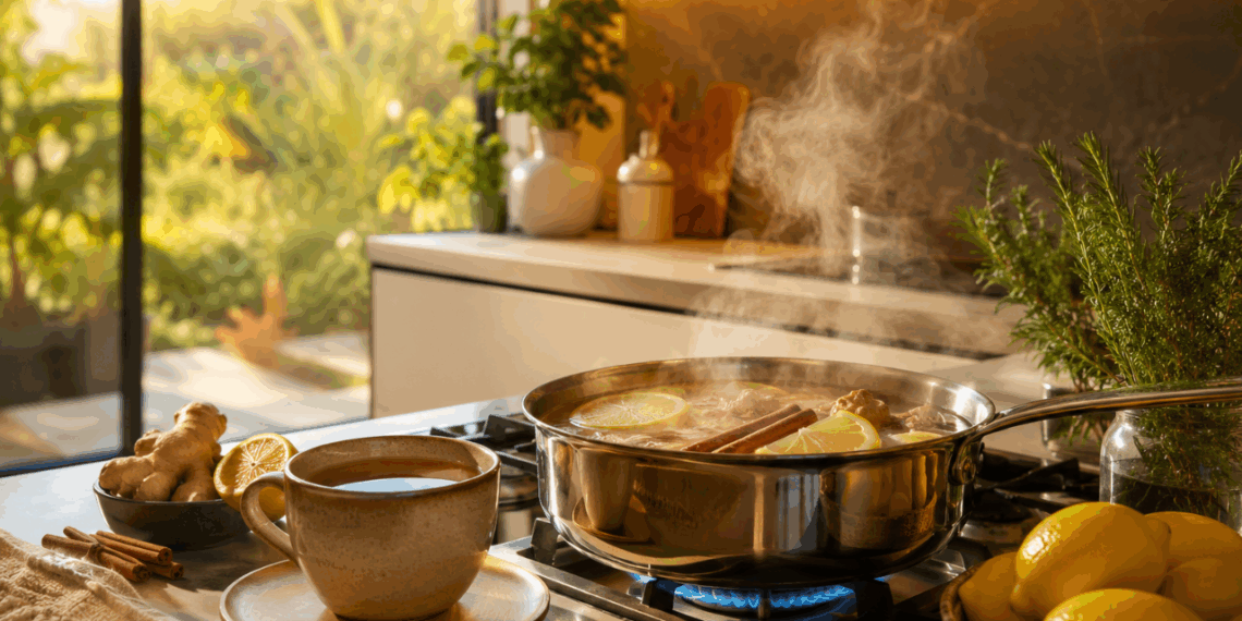 O truque com gengibre e canela que transformou o cheiro da casa no inverno de muita gente