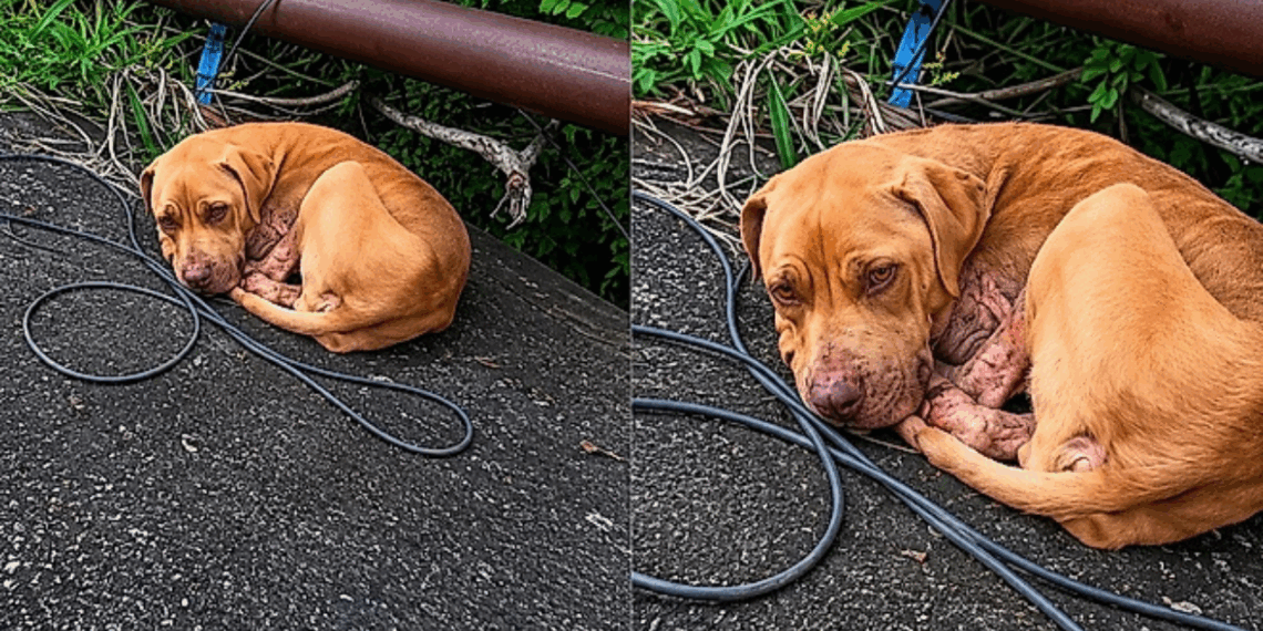 Cachorrinha cercada por moscas muda completamente após atitude de rapaz em estrada de MG