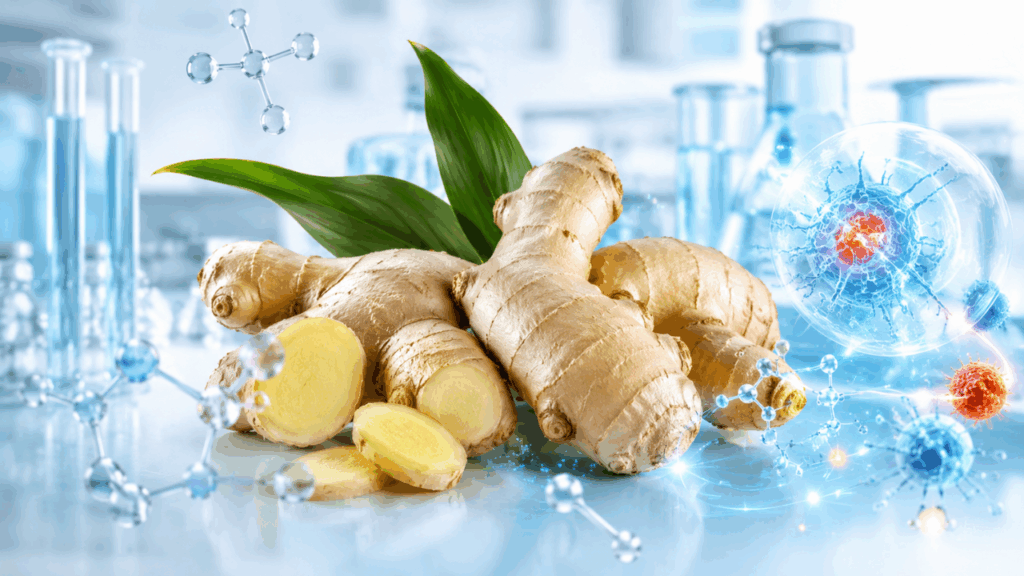 O composto natural presente no gengibre que pode ajudar o organismo a reagir melhor contra inflamações