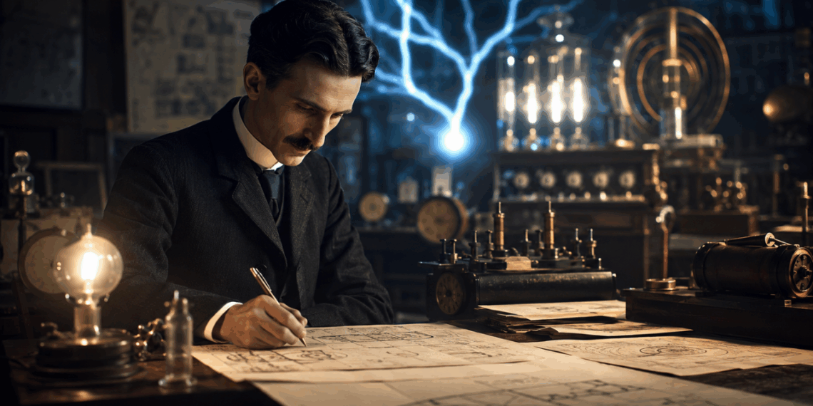 Nikola Tesla, ao comentar sobre o avanço da tecnologia e da humanidade, afirmou: “O desenvolvimento progressivo do homem depende vitalmente da invenção.”