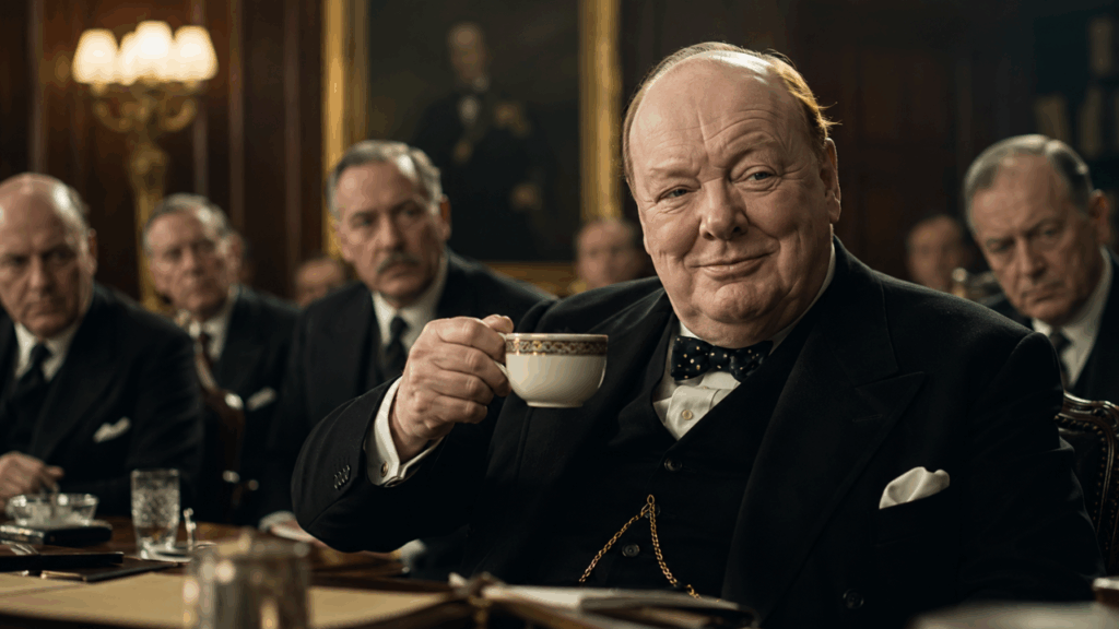 Winston Churchill, após ouvir Lady Astor dizer “Se eu fosse sua esposa, colocaria veneno em seu café”, respondeu: “E se eu fosse seu marido, eu o beberia.”