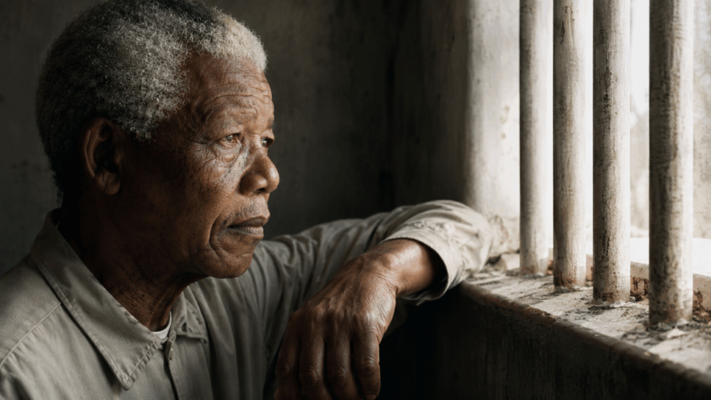 Nelson Mandela, após décadas preso, afirmou ao deixar a prisão: “Aprendi que coragem não é a ausência do medo, mas o triunfo sobre ele.”