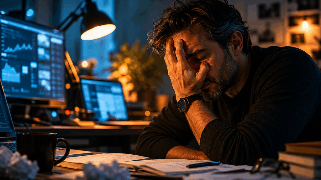 Byung-Chul Han, ao estudar o esgotamento da sociedade contemporânea, escreveu: “O excesso de desempenho conduz ao infarto da alma.”: uma crítica ao cansaço moderno, à produtividade extrema e ao desgaste emocional.