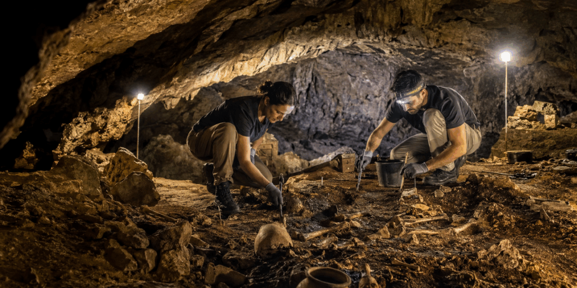 Restos de fogueiras e ferramentas encontrados em caverna antiga, revelam rotina de antigos habitantes dos Pirineus a mais de 5 mil anos atrás