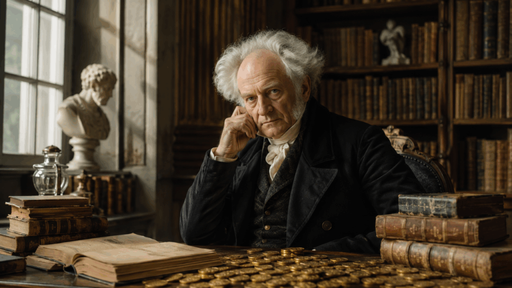 Arthur Schopenhauer, o filósofo do pessimismo e critico do desejo: “A riqueza é como água do mar; quanto mais bebemos, mais sede temos”