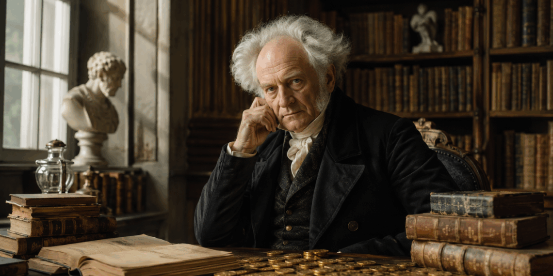 Arthur Schopenhauer, o filósofo do pessimismo e critico do desejo: “A riqueza é como água do mar; quanto mais bebemos, mais sede temos”