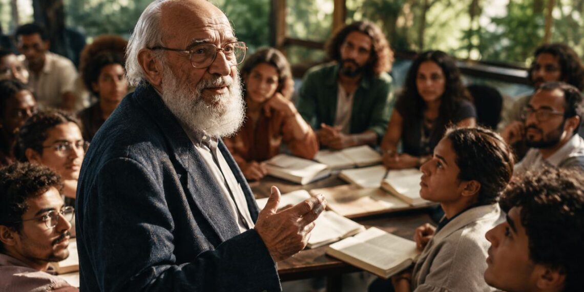 Paulo Freire, ao discutir diálogo e transformação social, escreveu: “Ninguém educa ninguém. Os homens se educam em comunhão.”: lições sobre consciência coletiva, aprendizado mútuo e construção social do conhecimento.