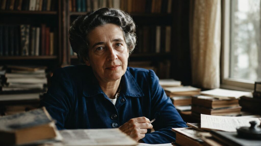 Frase do dia da filósofa Hannah Arendt, “A triste verdade é que a maioria do mal é feita por pessoas que nunca se decidem a ser boas ou más”