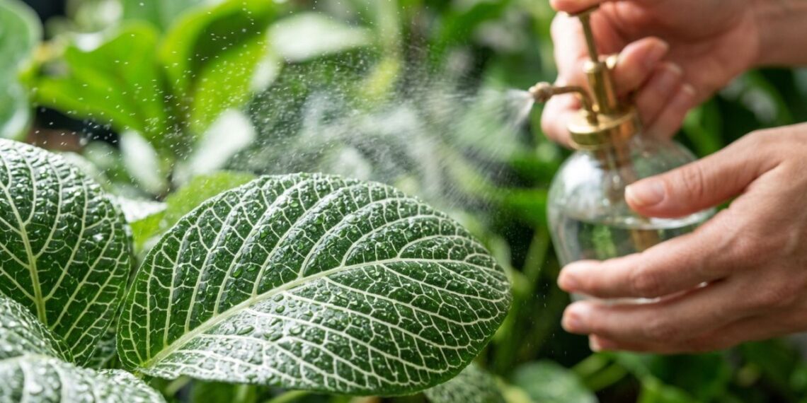 A planta-mosaico que não precisa de vasos grandes e tem impressionado as visitas ao exibir veias coloridas intensas nas folhas que parecem ter sido pintadas à mão