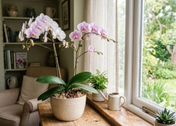 Por que as flores da orquídea phalaenopsis murcham rápido e como salvar a haste: mude a posição do vaso em relação ao sol