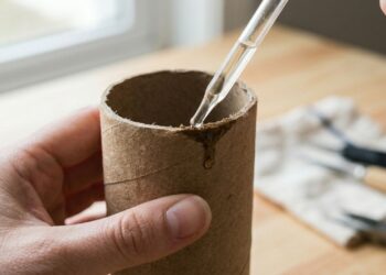 Pingar cinco gotas do seu óleo essencial favorito no rolo de papel higiênico (no papelão interno): um truque inteligente para perfumar o lavabo sempre que girar
